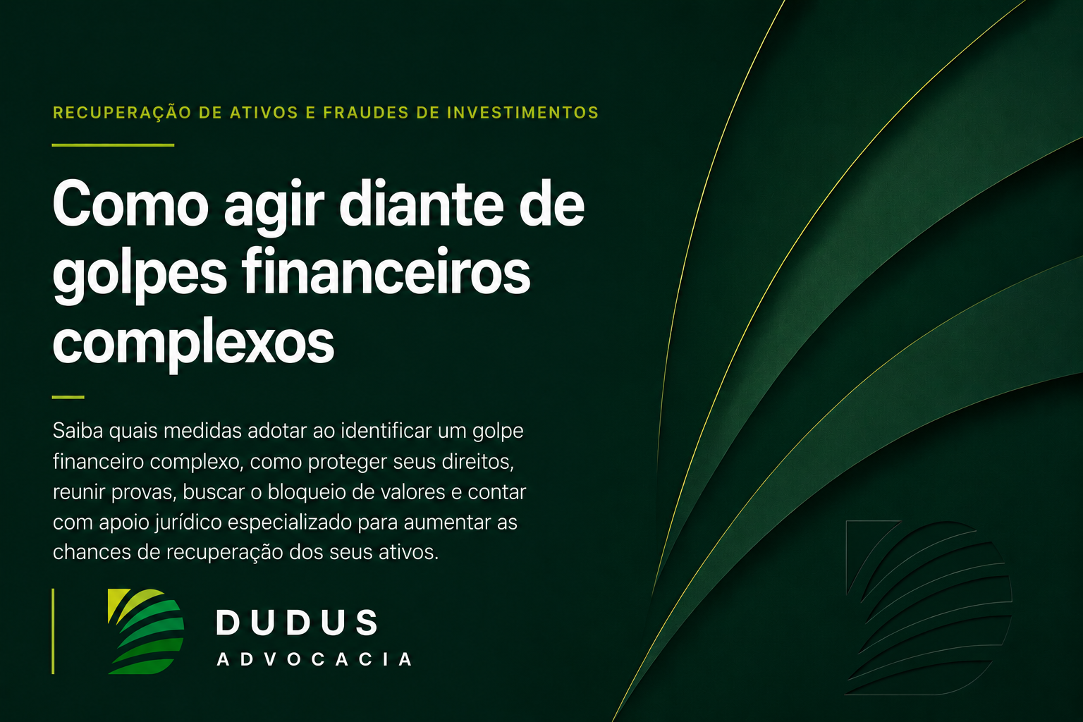 Como agir diante de golpes financeiros complexos