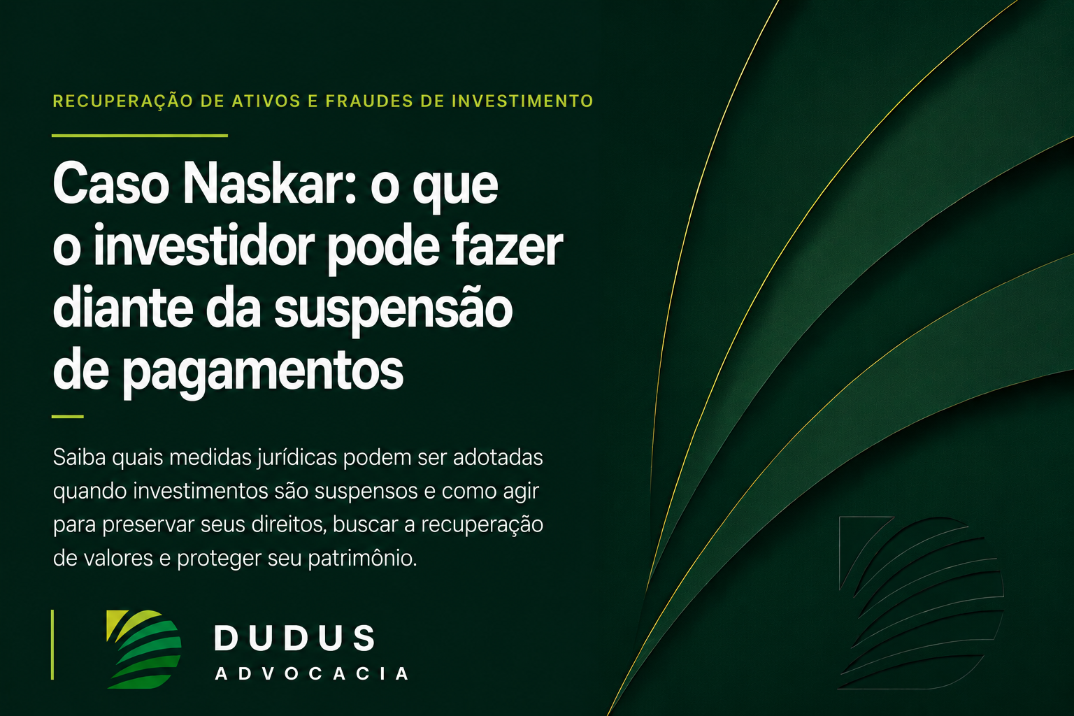 Caso Naskar: o que o investidor pode fazer diante da suspensão de pagamentos?