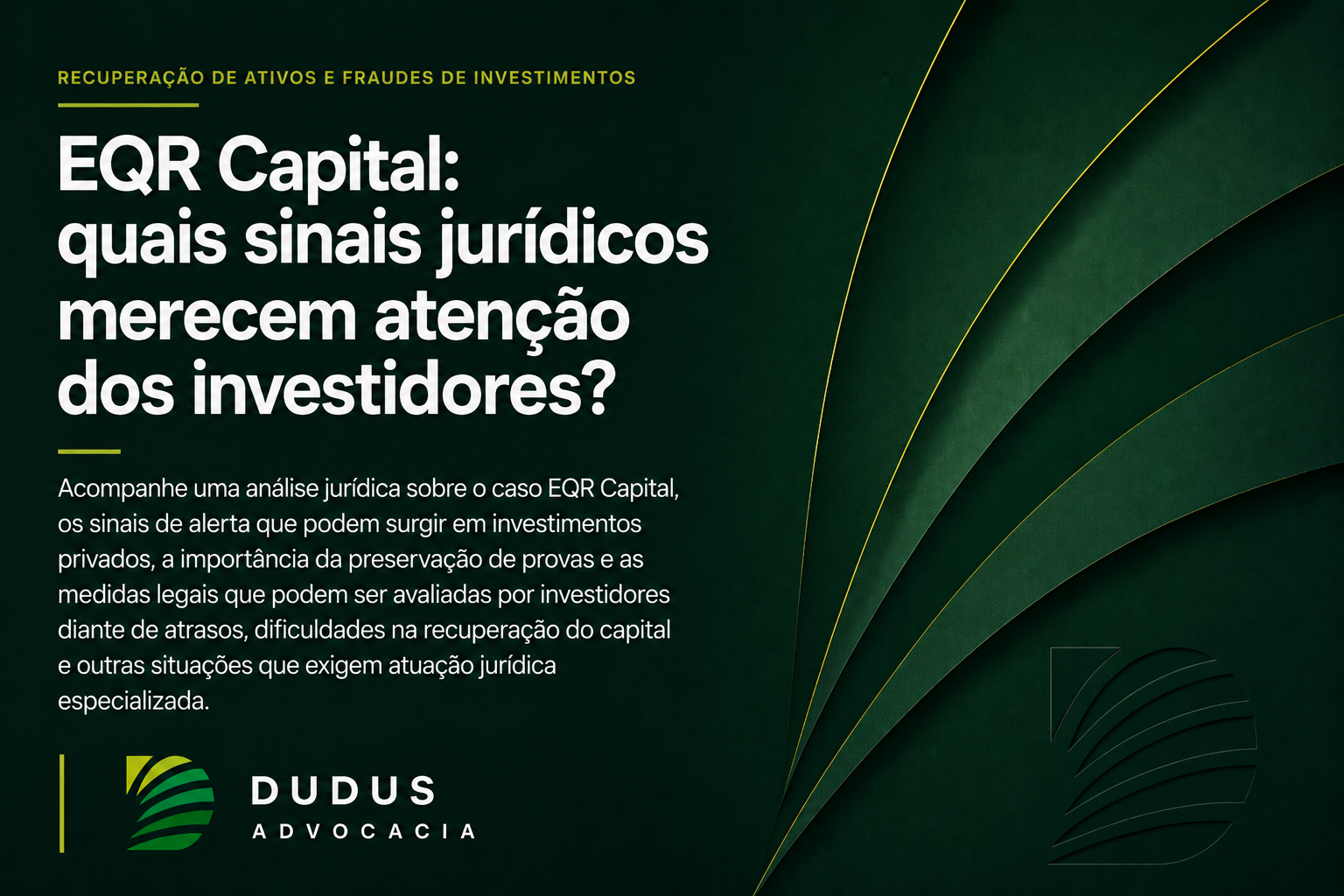 EQR Capital: quais sinais jurídicos merecem atenção dos investidores?