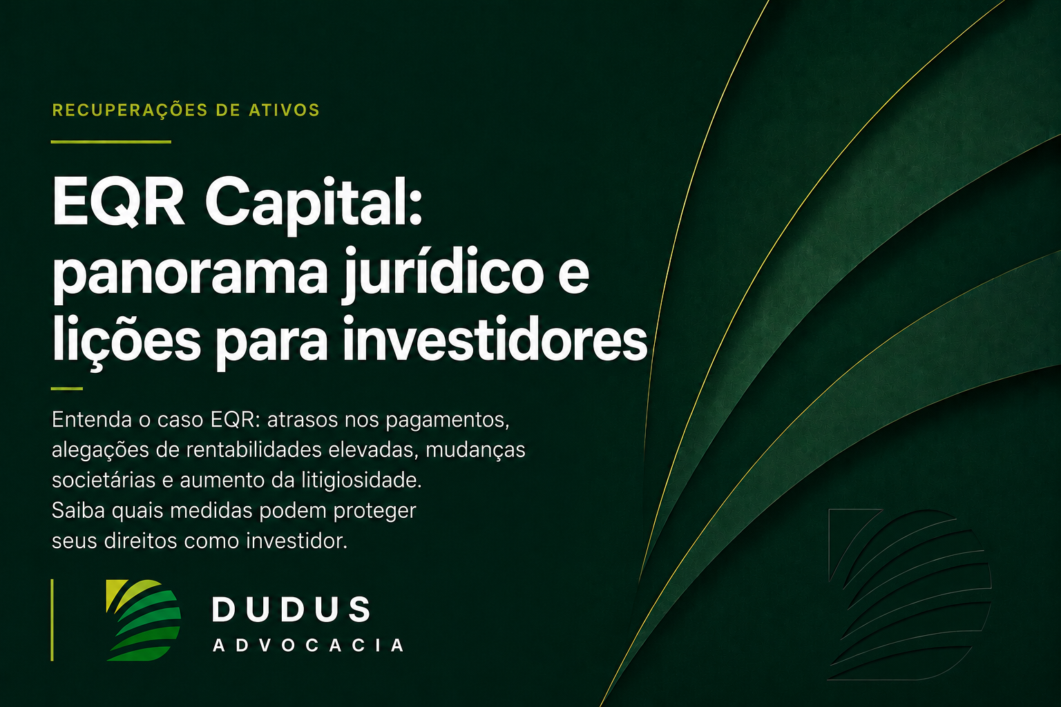 EQR Capital: panorama jurídico, processos em andamento e lições para investidores